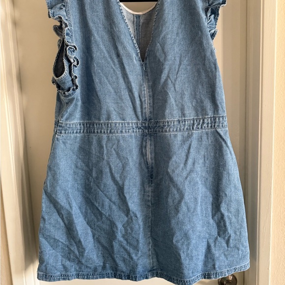 ASOS CURVE - Jean Ruffle Dress - Picture 3 of 5